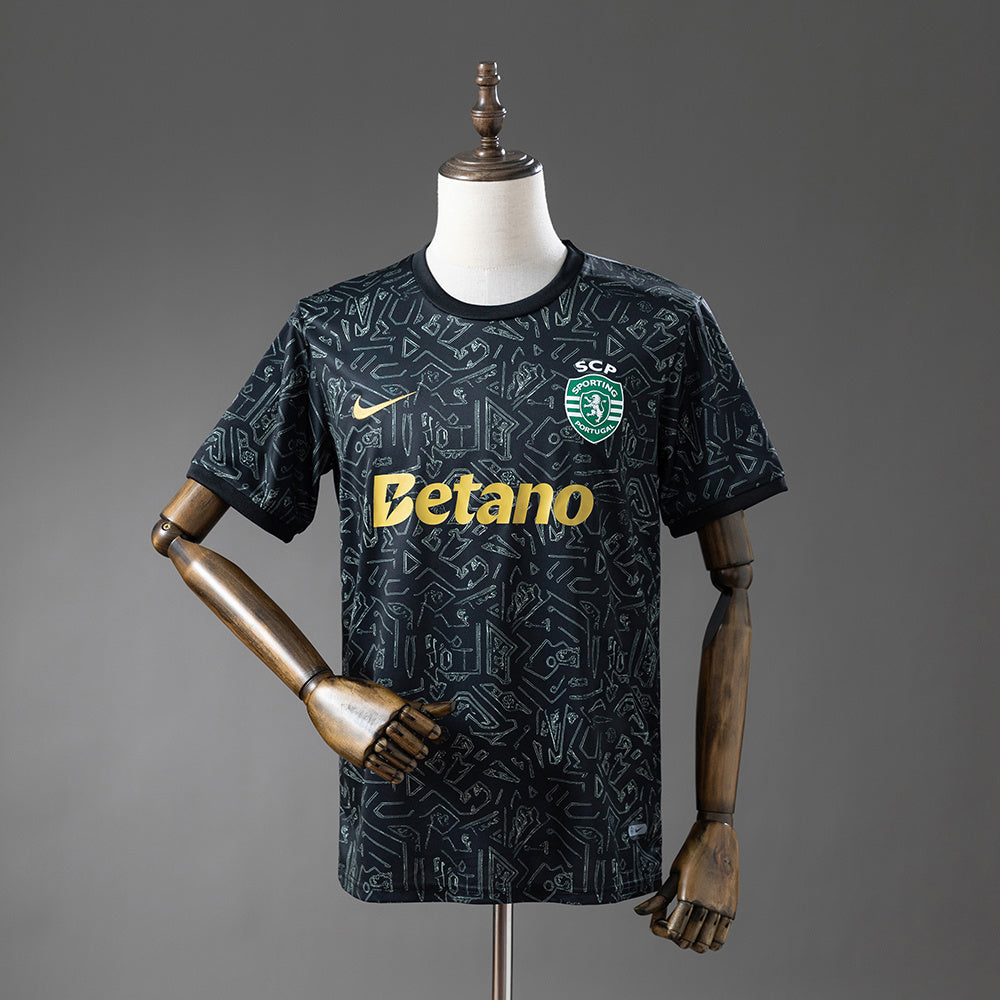 Camisola Black and Gold Sporting 2025/26